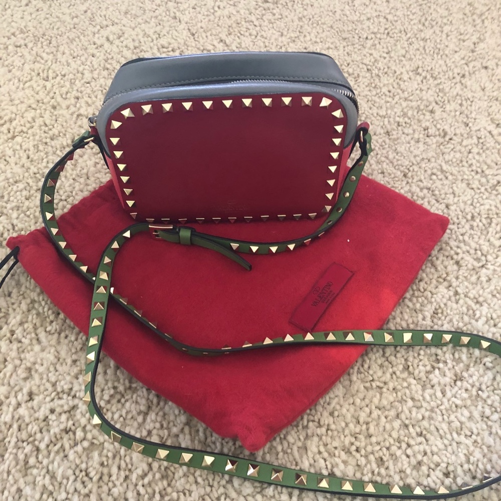 Authentic Valentino Multicolor Rockstud crossbody